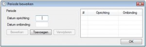 Oude formulier 'Periode bewerken Oude formulier 'Periode bewerken'